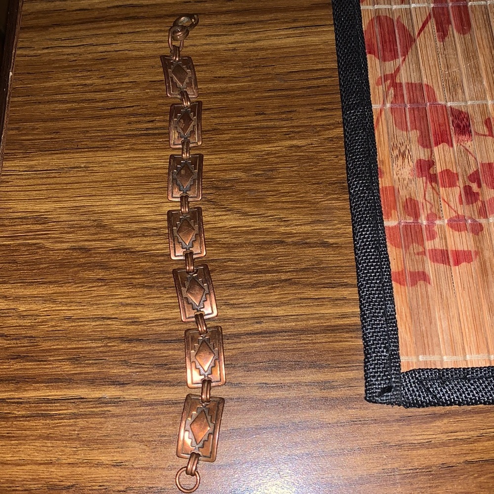 Solid Copper Indian Bracelet good cond